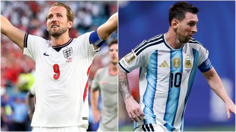Phong độ đến bán kết của Anh vs Argentina
