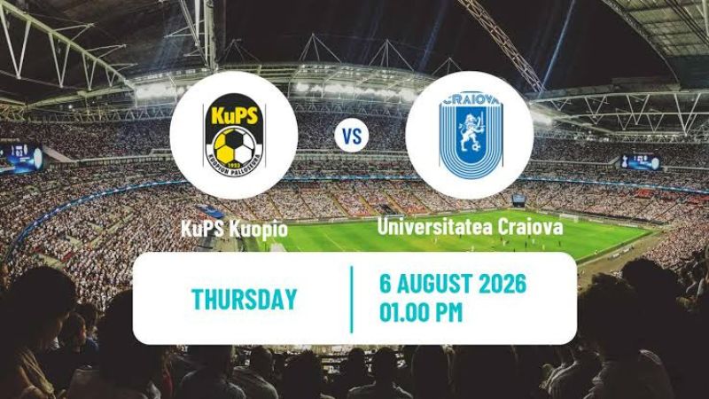 Soi Kèo Kuopio PS Vs Universitatea Craiova, 22h00 6/8, C2